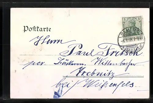 AK Saalfeld, Marktplatz