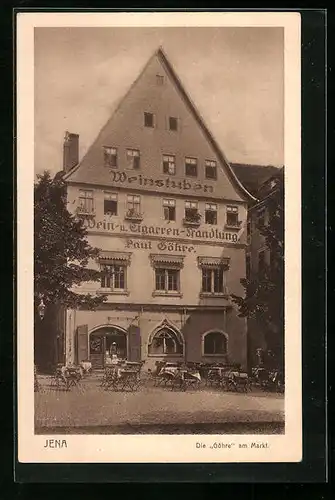 AK Jena, Wein- und Zigarrenhandlung Paul Göhre, Weinstuben