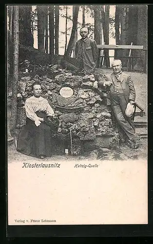 AK Klosterlausnitz, Besucher an der Heltzig-Quelle