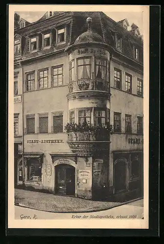 AK Gera /R., Erker der Stadtapotheke