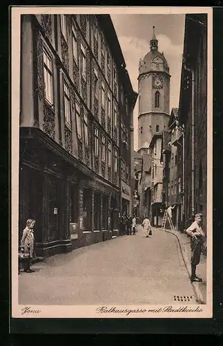 AK Jena, Rathauspassage mit Stadtkirche
