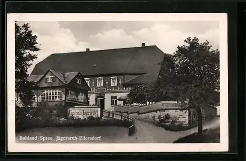 AK Sohland /Spree, Gasthaus Jägersruh-Ellersdorf