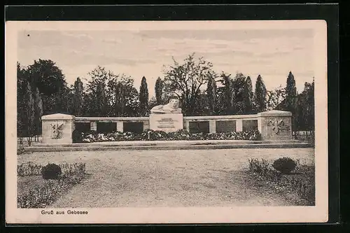 AK Gebesee, Kriegerdenkmal von 1920
