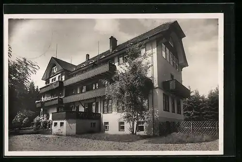 AK Villingen, Kurhotel - Genesungsheim Waldeck mit Balkonen