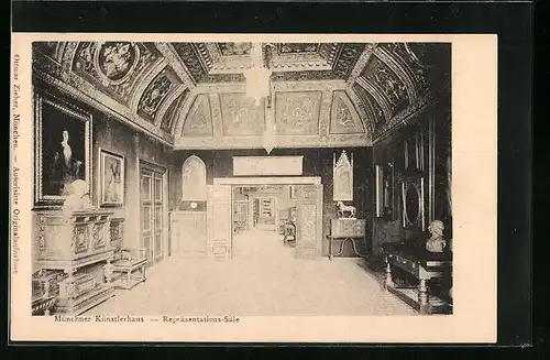 AK München, Künstlerhaus - Repräsentations-Säle