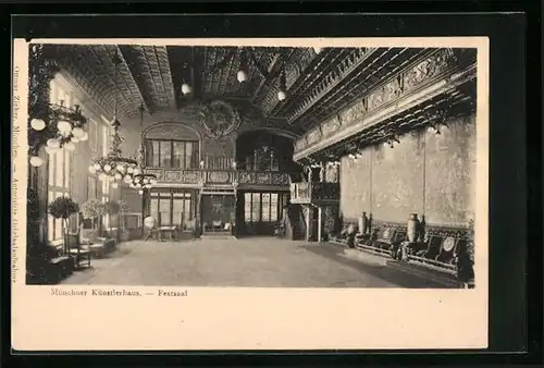 AK München, Künstlerhaus - Festsaal