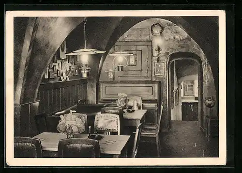 AK Saalfeld, Gaststätte Das Loch - Innenansicht