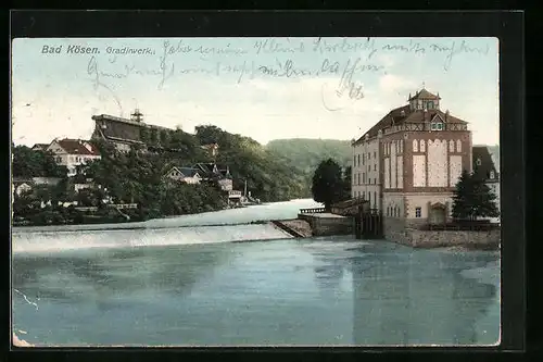 AK Bad Kösen, Gradirwerk mit Wehr