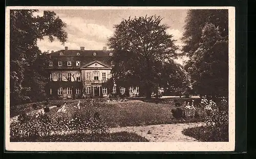 AK Gebesee, Schlossbau vom Park