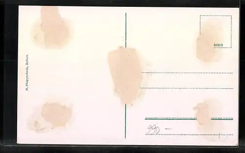 AK Erfurt, Ortsansicht mit Blumenmädchen