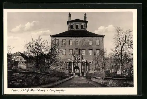AK Zeitz, Schloss Moritzburg, Eingangstor