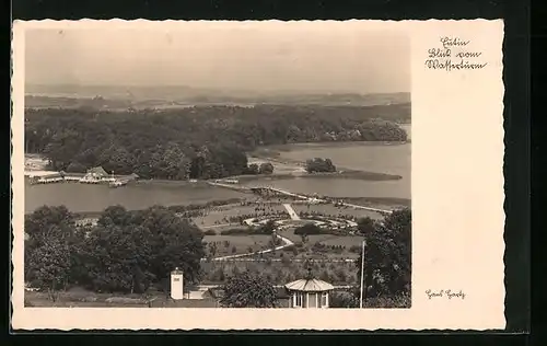 AK Eutin, Blick auf den Ort vom Wasserturm aus