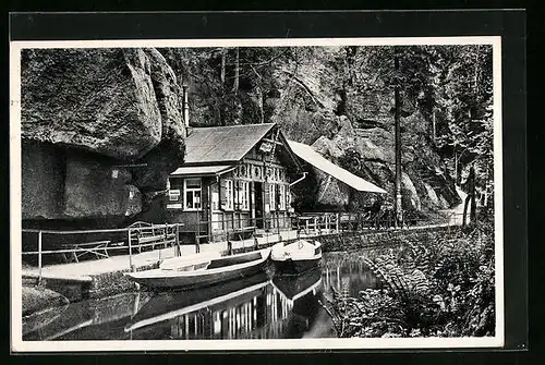 AK Hinterhermsdorf, Bootstation Obere Schleuse