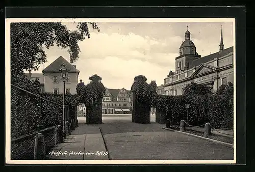 AK Dessau, Partie am Schloss
