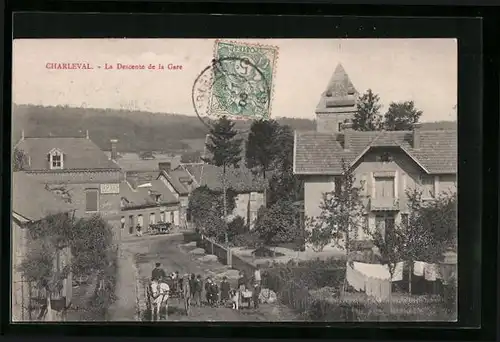AK Charleval, La Descente de la Gare