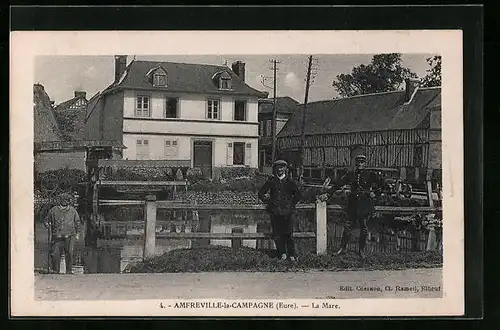 AK Amfreville-la-Campagne, La Mare