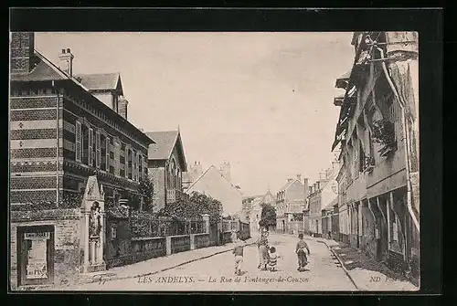 AK Les Andelys, La Rue de Fontanges-de-Couzon