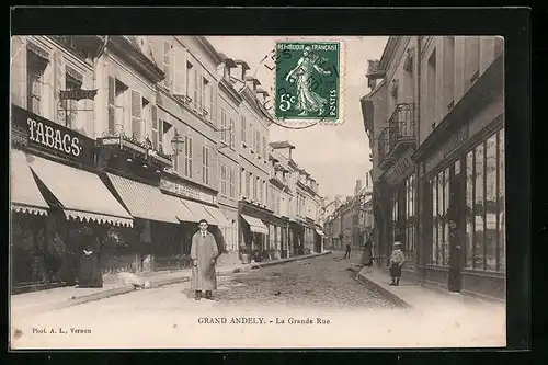 AK Grand Andely, La Grande Rue