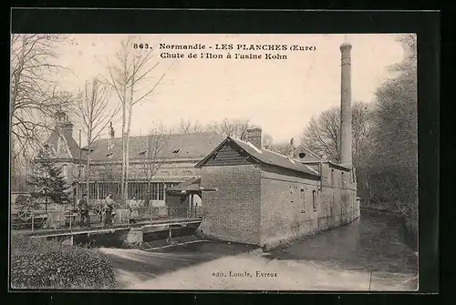 AK Les Planches, Chute de l`Iton à l`usine Kohn