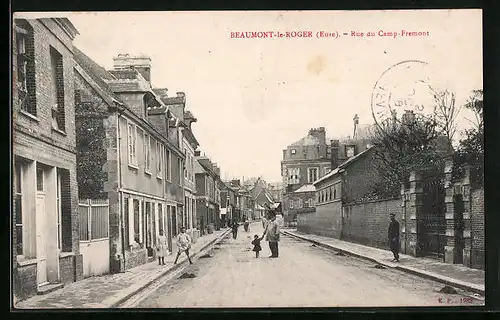 AK Baumont-le-Roger, Rue du Camp-Fremont
