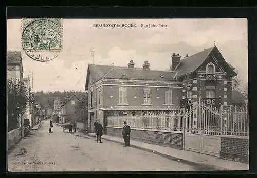 AK Baumont-le-Roger, Rue Jules-Frior