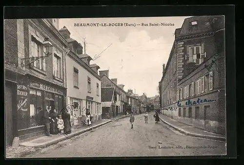 AK Baumont-le-Roger, Rue Saint-Nicolas