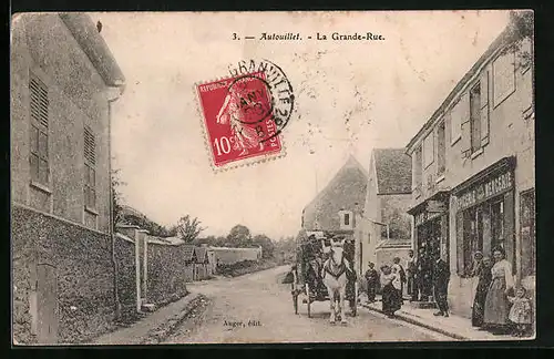 AK Autouillet, La Grande Rue