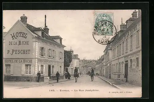 AK Evreux, La Rue Joséphine