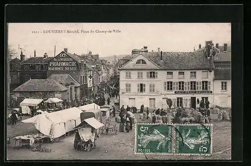 AK Louviers, Marché, Place du Champ-de-Ville