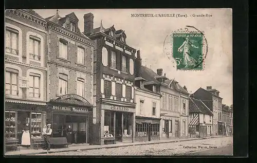 AK Montreuil-L`Argillé, Grand-Rue