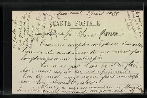 AK Montreuil-L`Argillé, Rue Grande