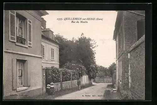 AK Quillebeuf-sur-Seine, Rue du Moulin