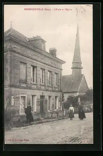 AK Mènesqueville, L`Ecole et l`Eglise