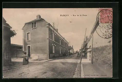 AK Flogny, Rue de la Poste