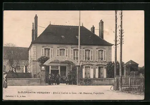 AK St-Florentin-Vergigny, Hôtel et Café de la Gare