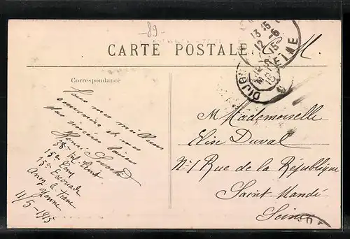 AK Fulvy, La Rue de Paris