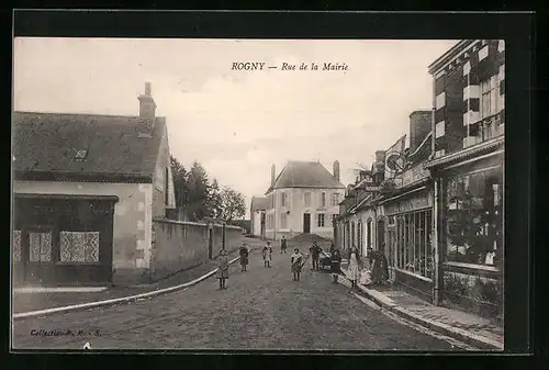 AK Rogny, Rue de la Mairie