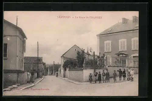 AK Lézinnes, La Route de Frangey