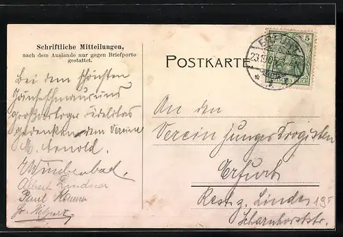 AK Waltersleben, Gasthaus Hermann Müller, Strassenpartie im Dorf