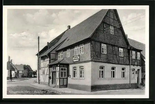 AK Königerode /Harz, Günthers Gast- u. Logierhaus