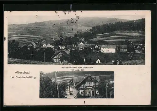 AK Altersbach / Steinbach-Hallenberg, Gasthaus zum Dampfross, Teilansicht