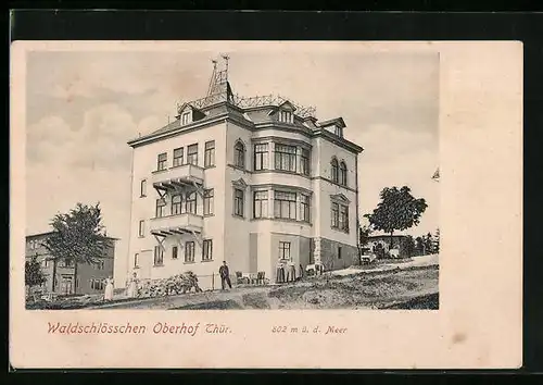 AK Oberhof /Thür., Hotel-Pension Waldschlösschen