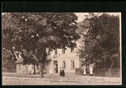 AK Waltersleben, Gasthaus Waltersleben