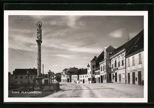 AK Gnas, Platz mit Mariensäule