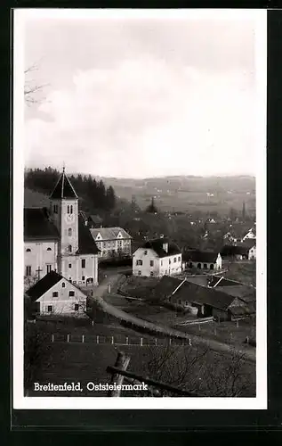 AK Breitenfeld, Teilansicht mit Kirche