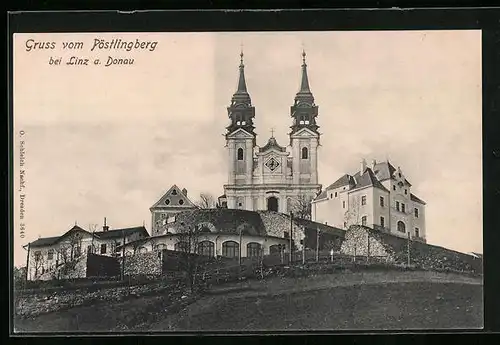 AK Pöstlingberg /Linz, Weg zur Wallfahrtskirche