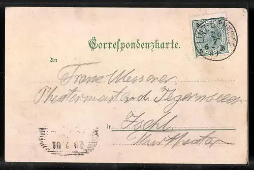 AK Linz a. d. Donau, Ortsansicht mit Bergpanorama