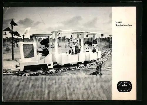 AK Sandmann in der Pioniereisenbahn