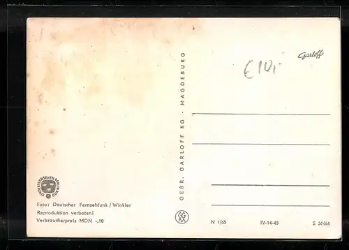 AK Sandmann auf einem Esel reitend