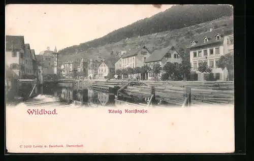 AK Wildbad, König Karlstrasse